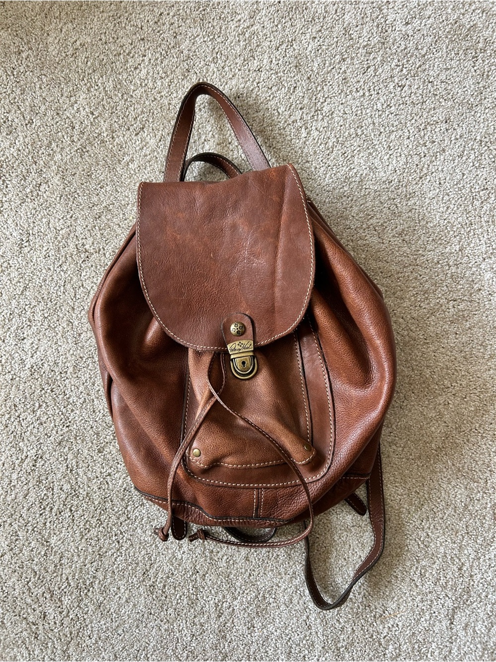 Patricia Nash classic leather backpack